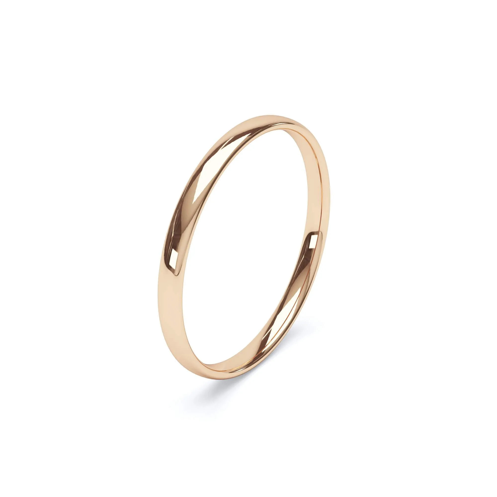 - Regular Court Profile Plain Wedding Ring 9k Rose Gold