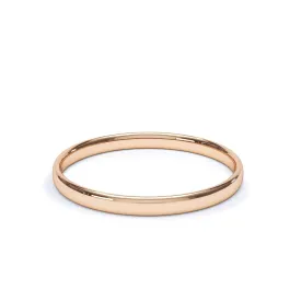 - Regular Court Profile Plain Wedding Ring 9k Rose Gold