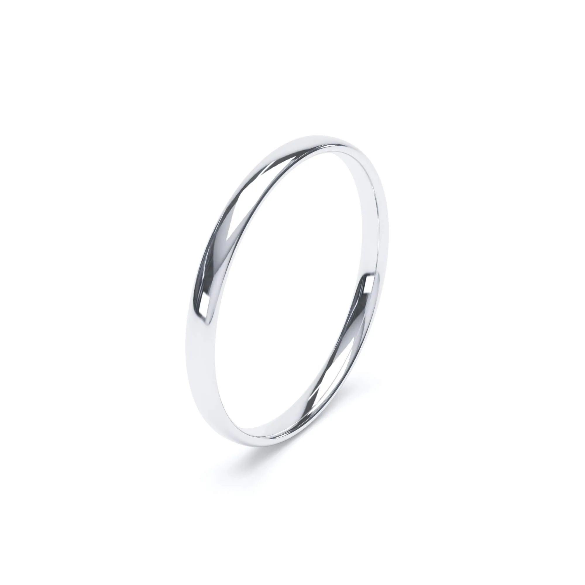 - Regular Court Profile Plain Wedding Ring Platinum