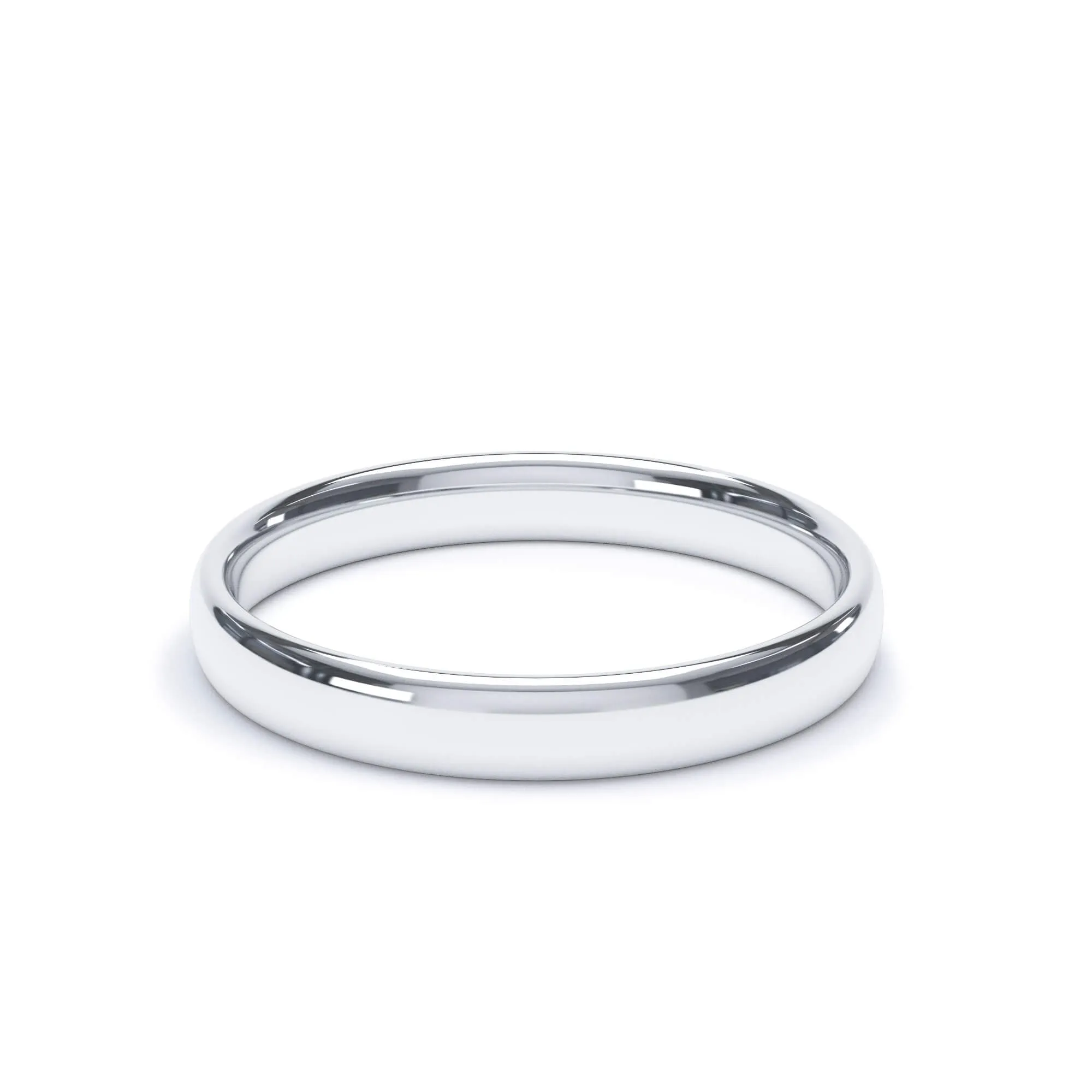 - Regular Court Profile Plain Wedding Ring Platinum