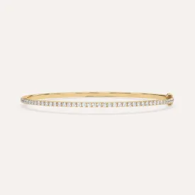 1 1/2 carat Pave, Bangle Diamond Bracelet