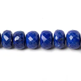 10-11mm Lapis Lazuli Faceted Rondelle Beads 9 inch 29 pieces