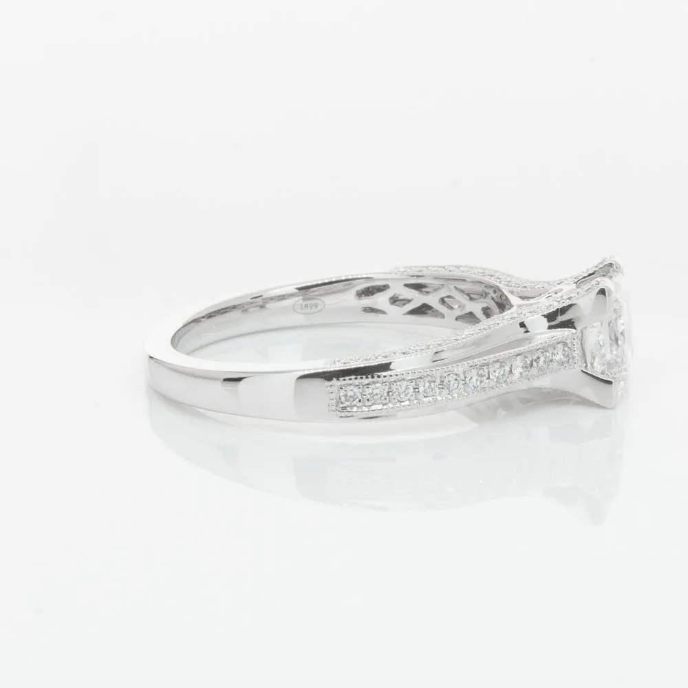 18ct White Gold 1.00ct Princess Cut Diamond Ring