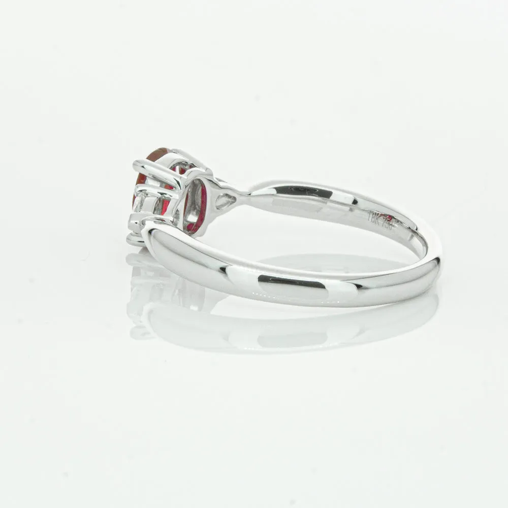 18ct White Gold .76ct Ruby & Diamond Ayla Ring