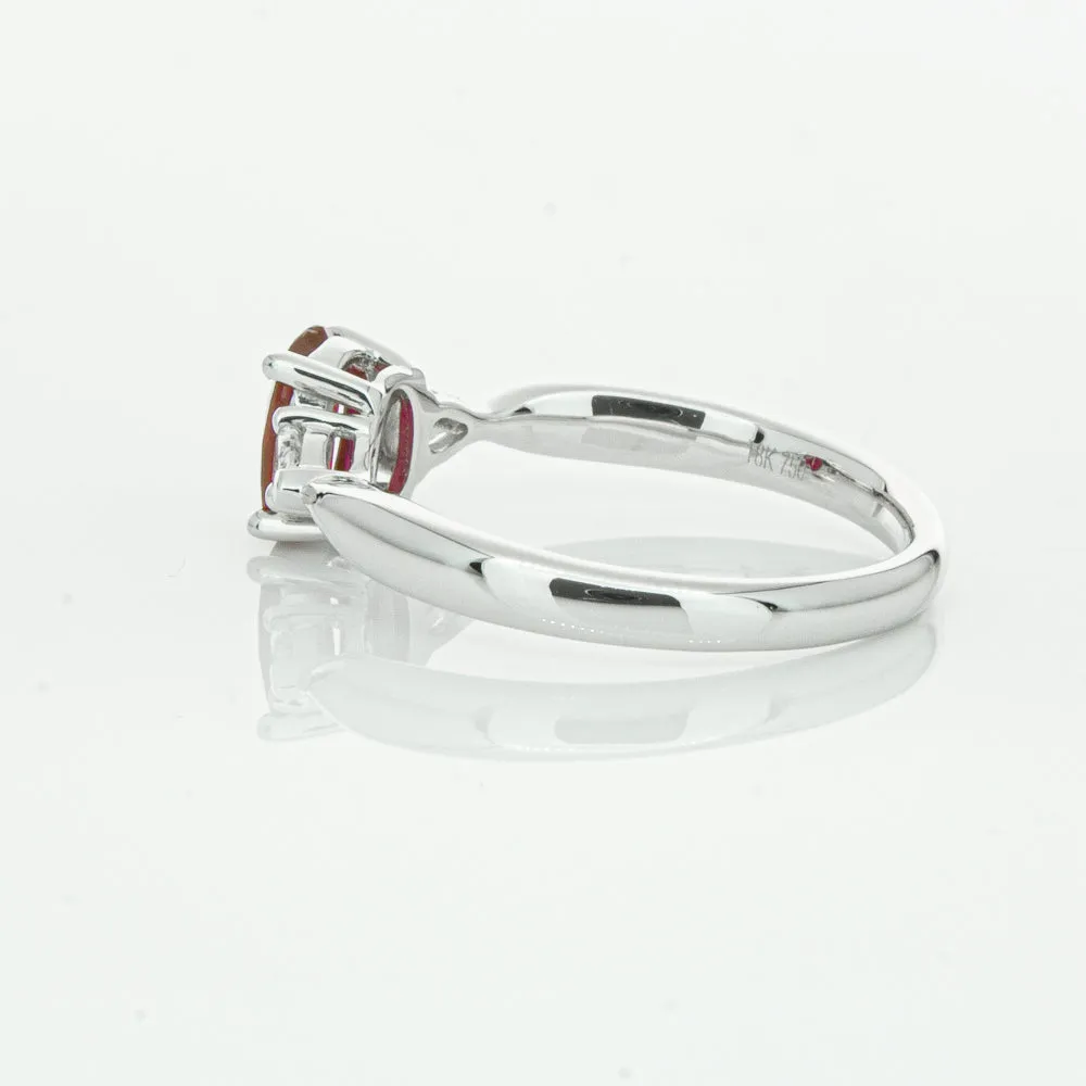 18ct White Gold .76ct Ruby & Diamond Ayla Ring