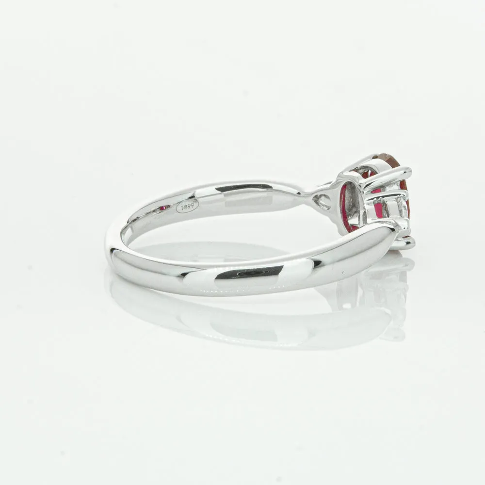 18ct White Gold .76ct Ruby & Diamond Ayla Ring