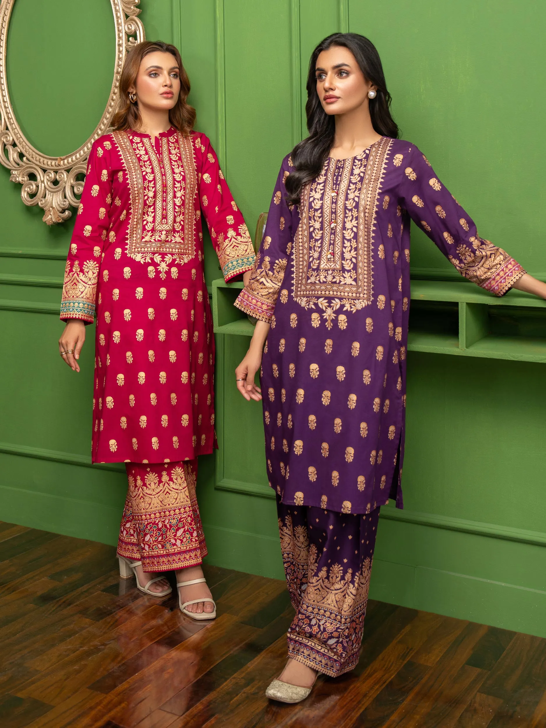 2 Piece Lawn Suit-Paste Print (Unstitched)