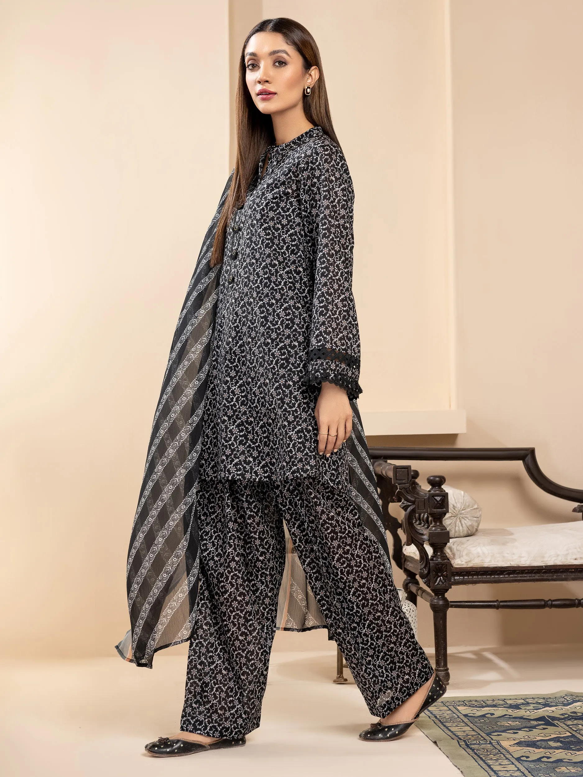 2 Piece Lawn Suit-Printed (Unstitched)