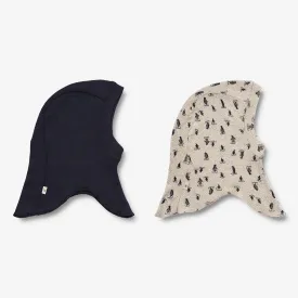 2 Wool Balaclava Felix | Baby - blue