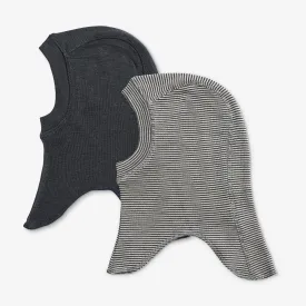 2 Wool Balaclava Felix - navy stripe