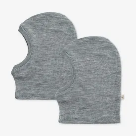 2 Wool Balaclava Kim - melange grey