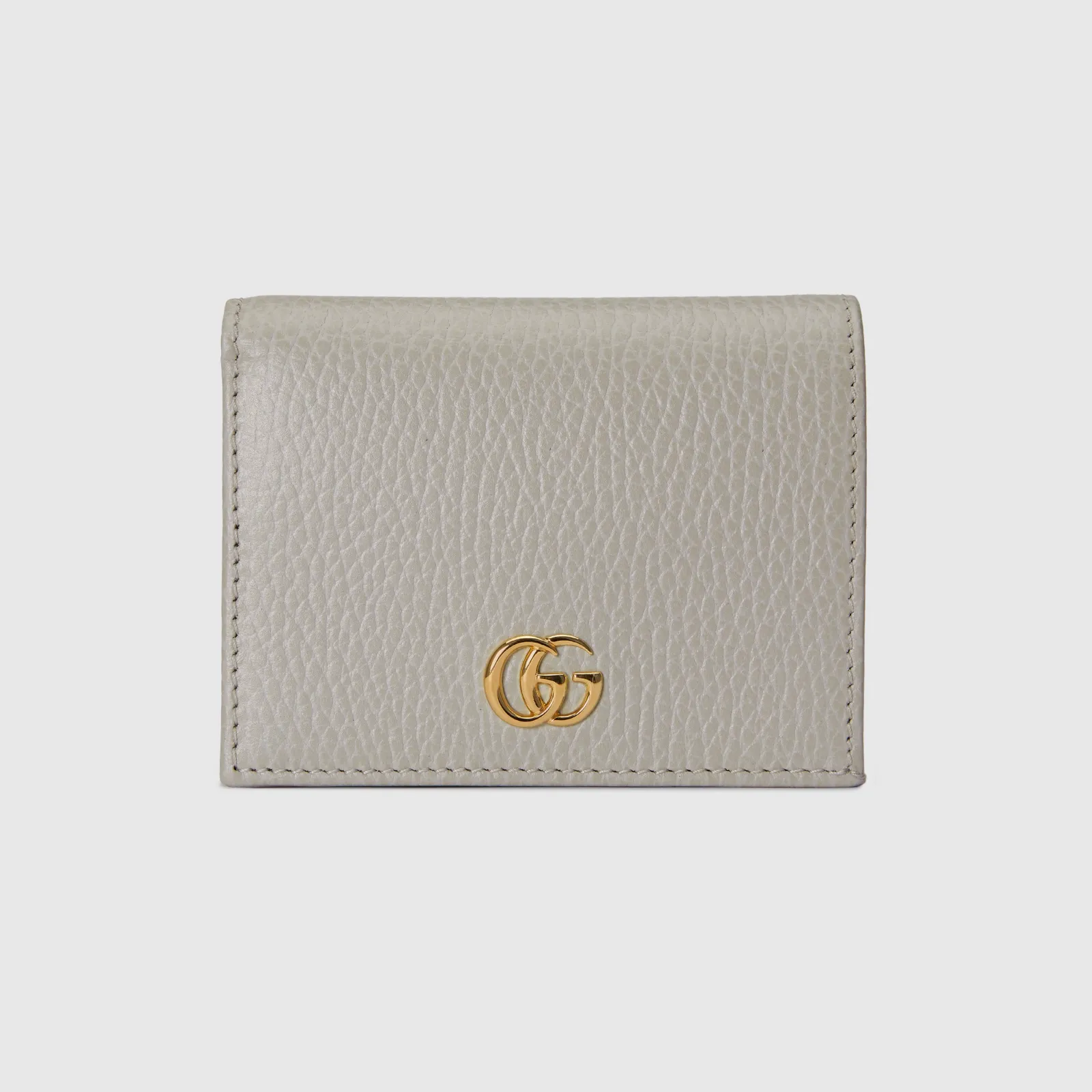 456126 CAO2G 1443 GUCCI  Japan Limited Double G Card Case Wallet light gray