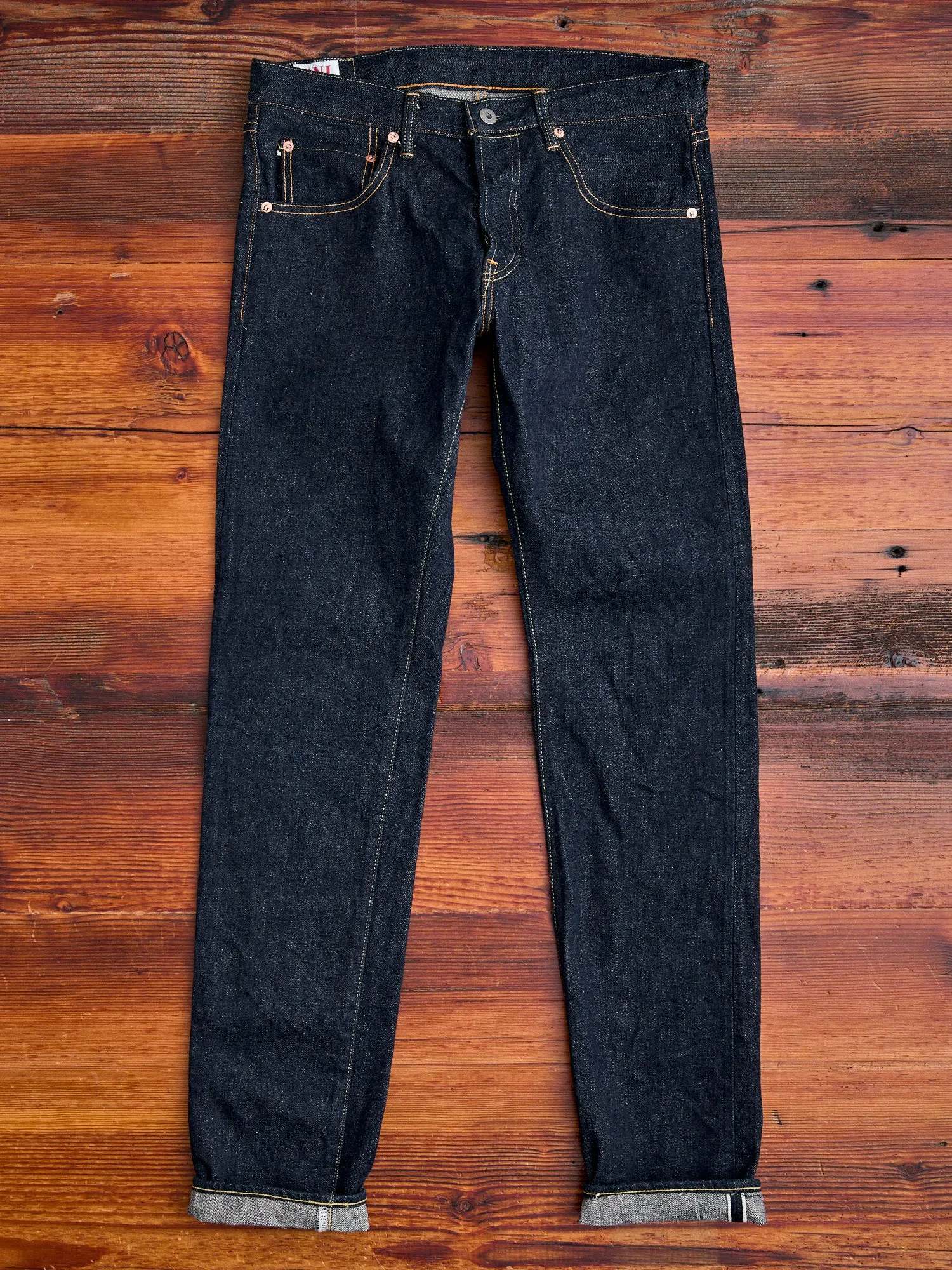 622 "Sleeping Demon" Natural Indigo 15.5oz Selvedge Denim - Relaxed Tapered Fit