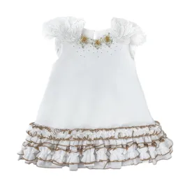 Angelina White Feather Wings Dress