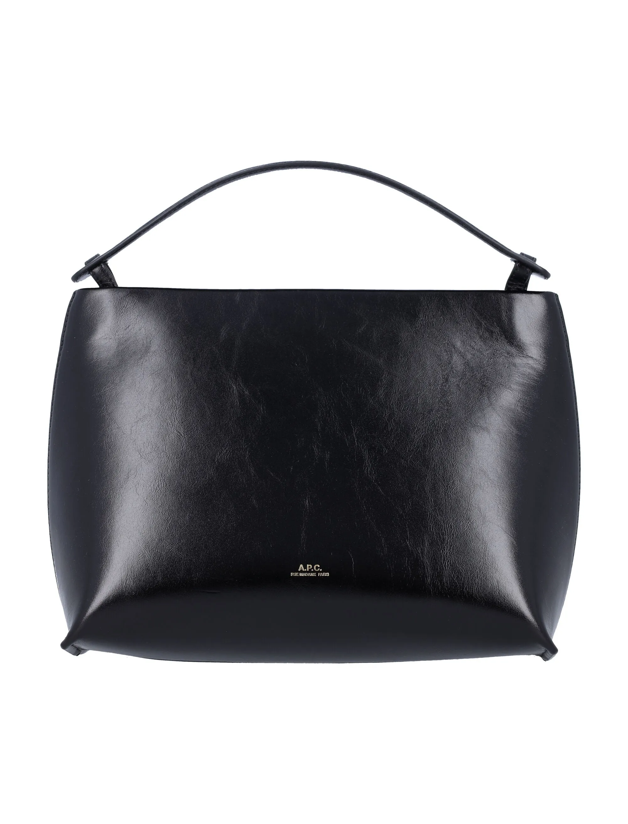 A.P.C. Elegant Minimalist Leather Mini Handbag 19x29x6cm