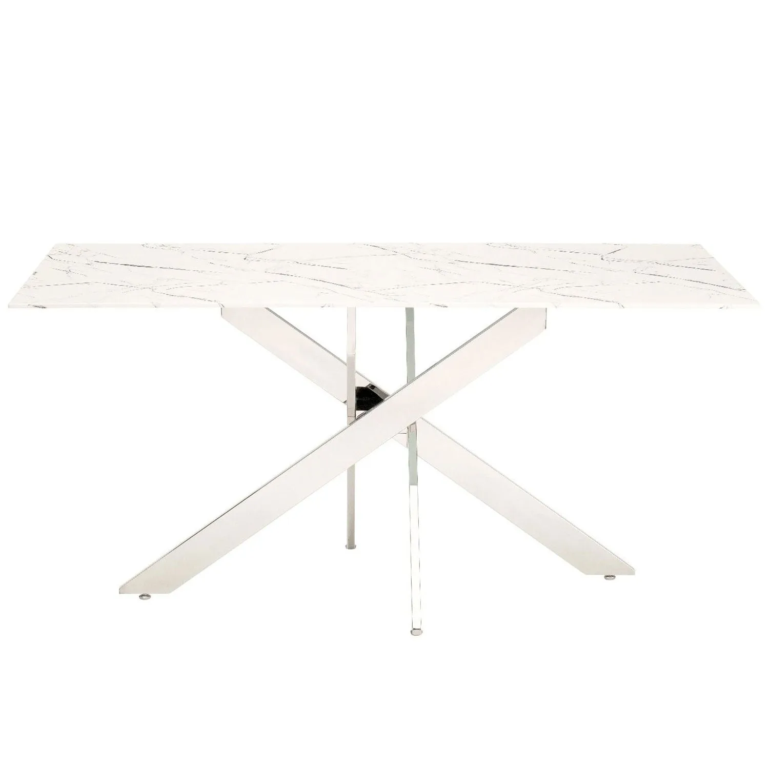 Arlo Antique Marble Top Modern Dining Table