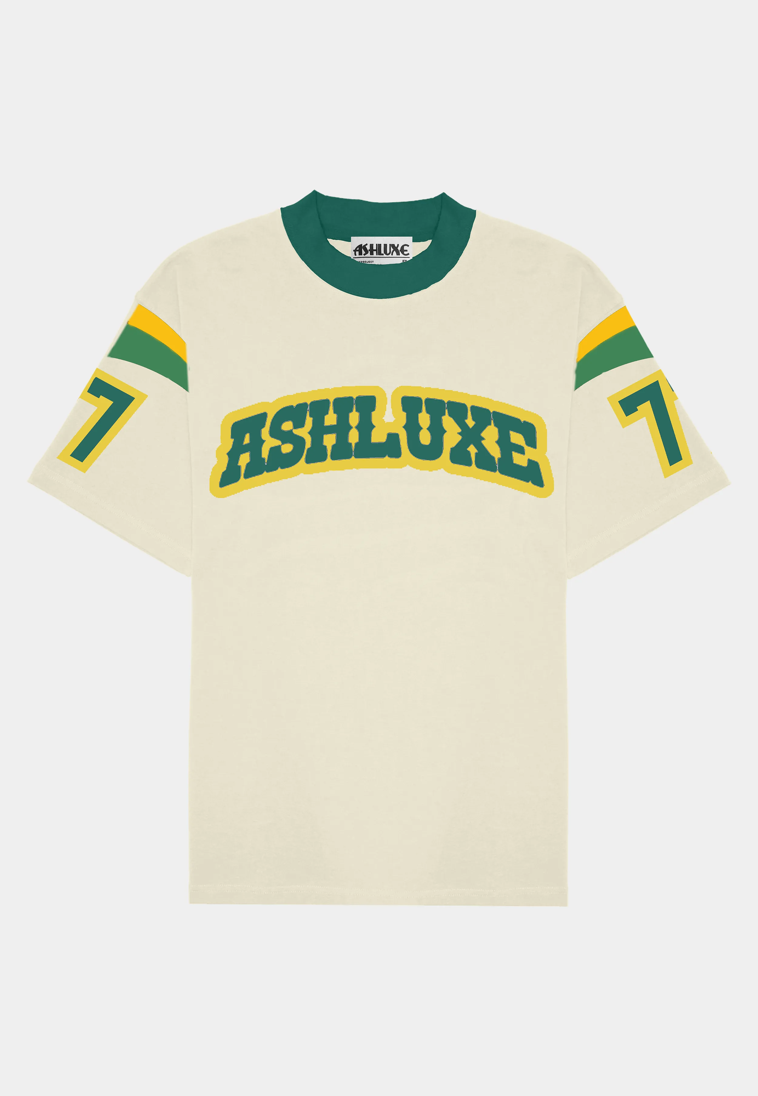 Ashluxe Varsity Logo Tee Biege