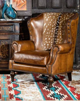 Axis Hide & Leather Accent Chair