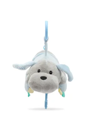 Babies Grey And Blue Rattle Dog Toy