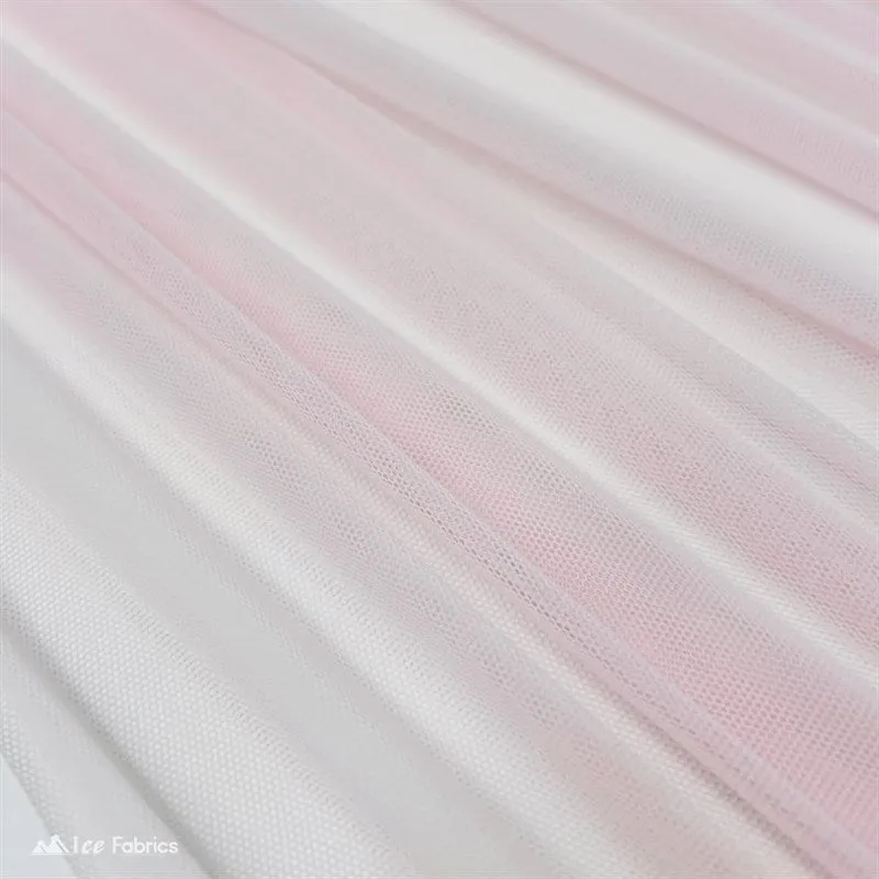 Baby Pink 4 Way Stretch Nylon Spandex Power Mesh Fabric