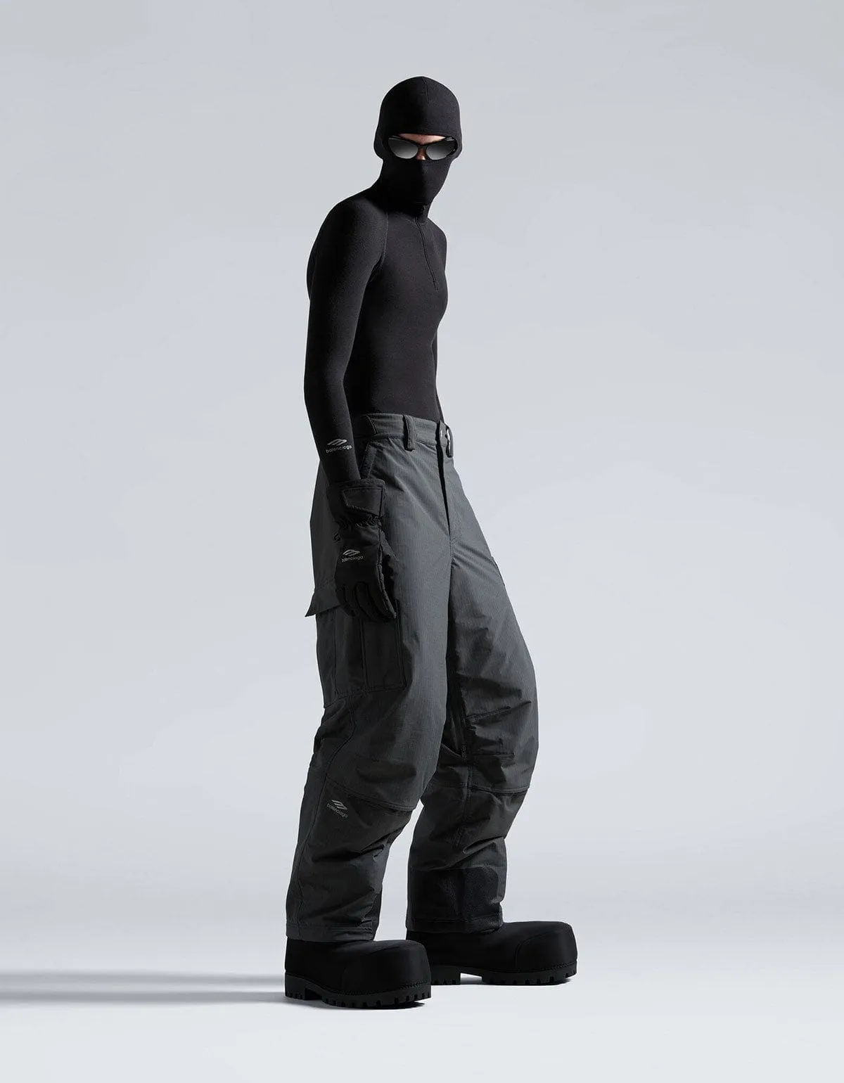 Balenciaga Grey 3B Sports Icon Ski Cargo Pants