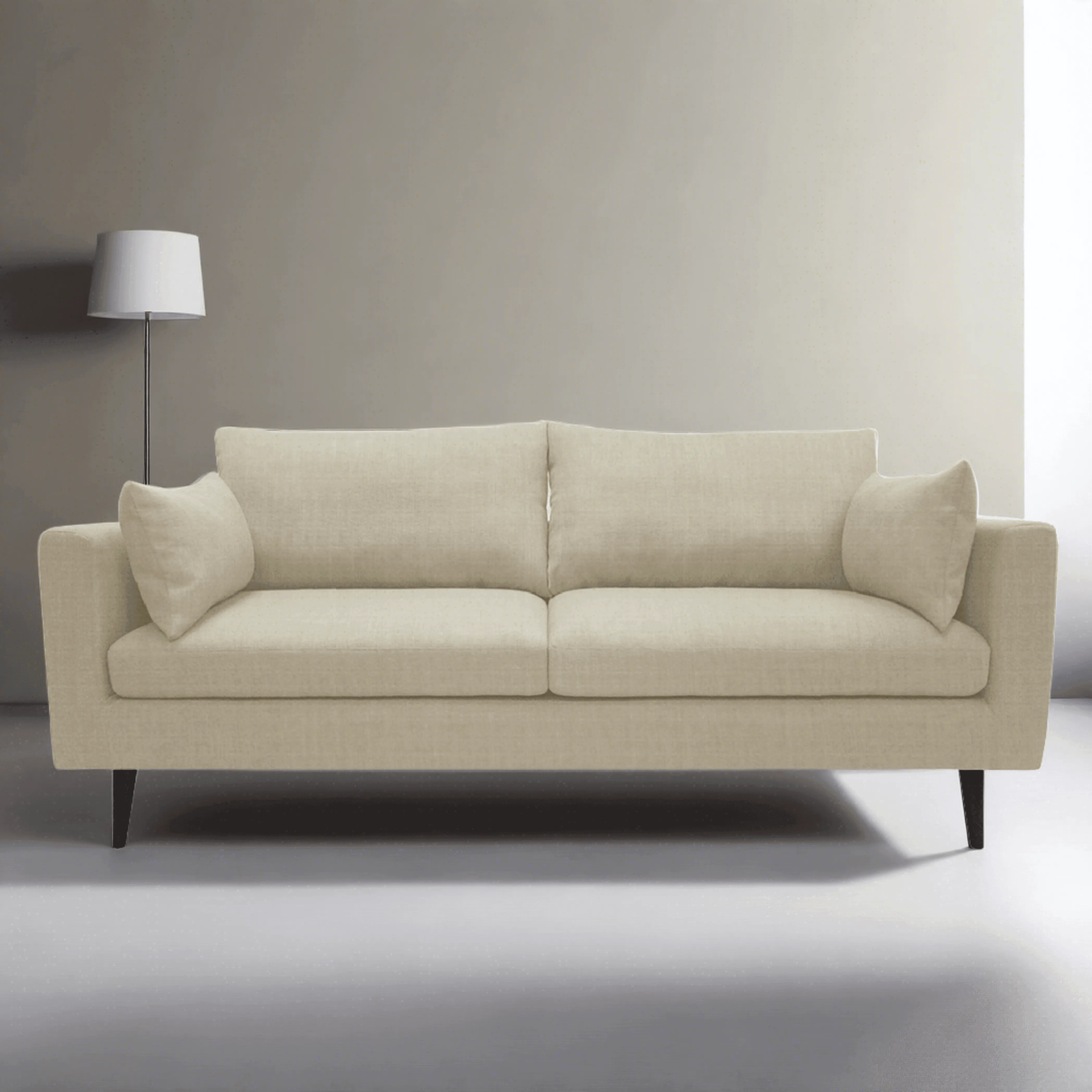 Benz 3 Seater Fabric Sofa by Zest Livings (Eco clean | Water Repellent)