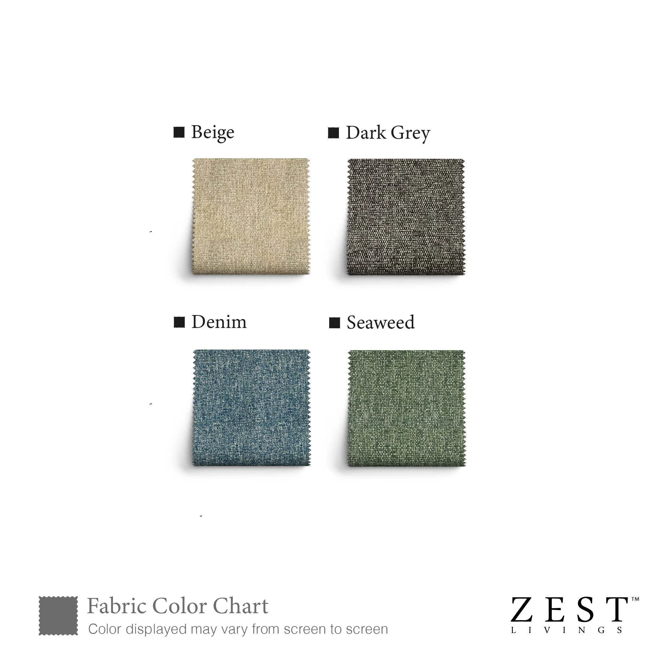 Benz 3 Seater Fabric Sofa by Zest Livings (Eco clean | Water Repellent)