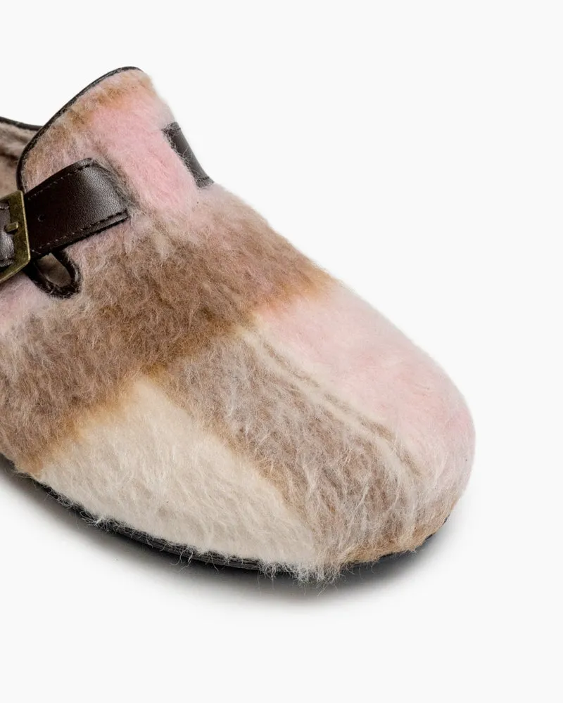 Birkenstock Shoes Genuine Leather Half Furry Slippers