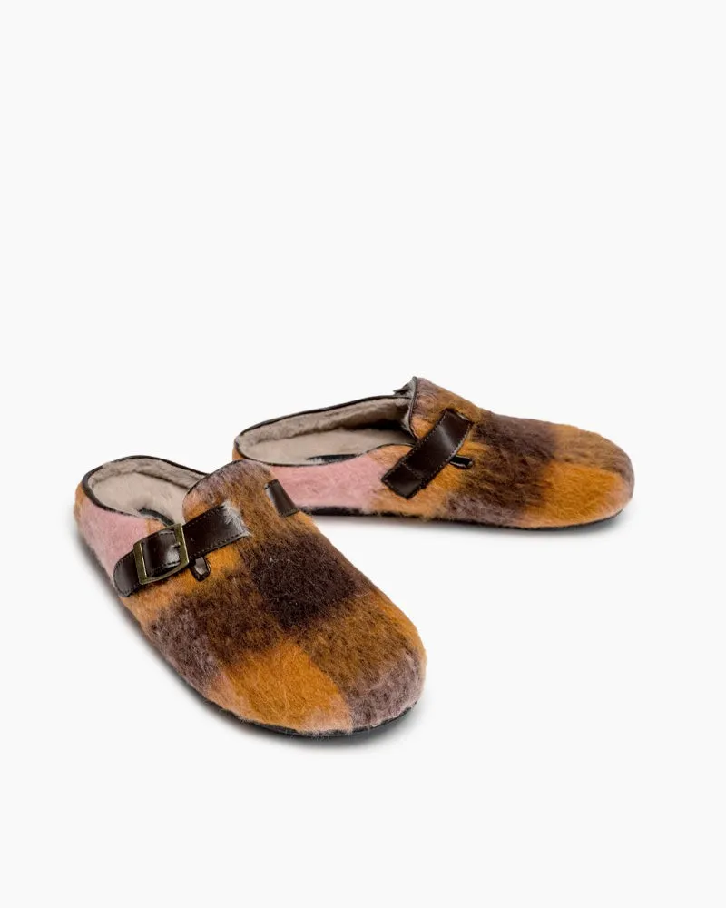 Birkenstock Shoes Genuine Leather Half Furry Slippers