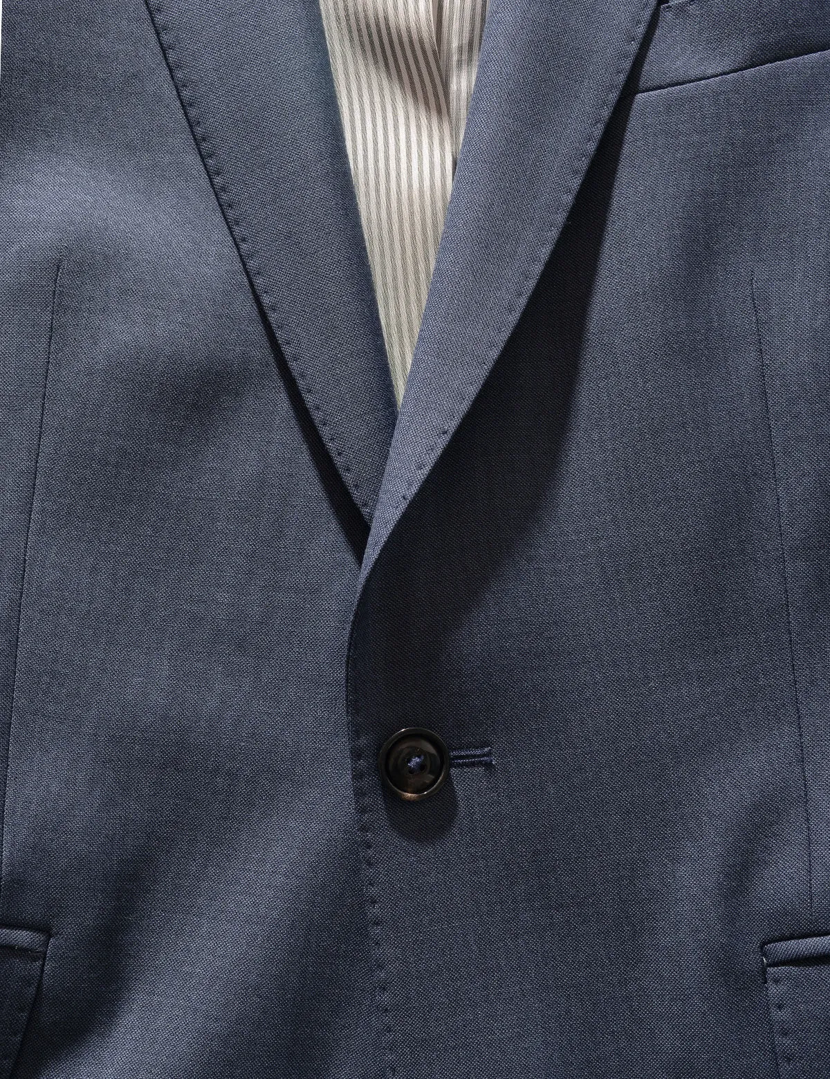 BKT50 Tailored Jacket in Wool Sharkskin - Haze Blue