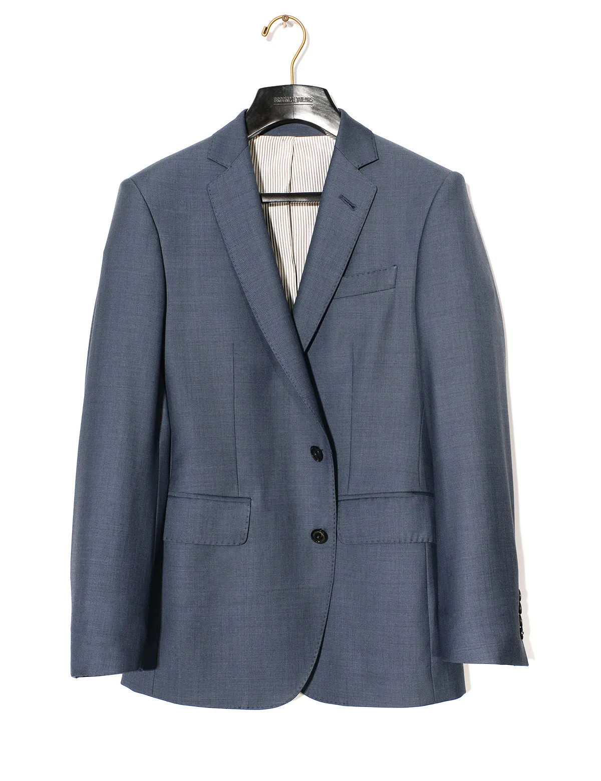 BKT50 Tailored Jacket in Wool Sharkskin - Haze Blue