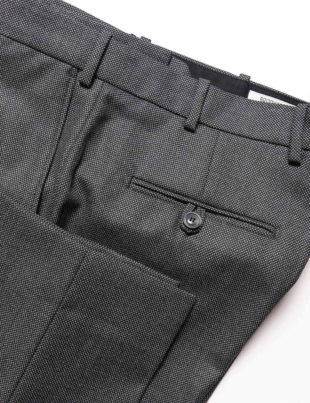 BKT50 Tailored Trousers in Birdseye Weave - Storm Gray