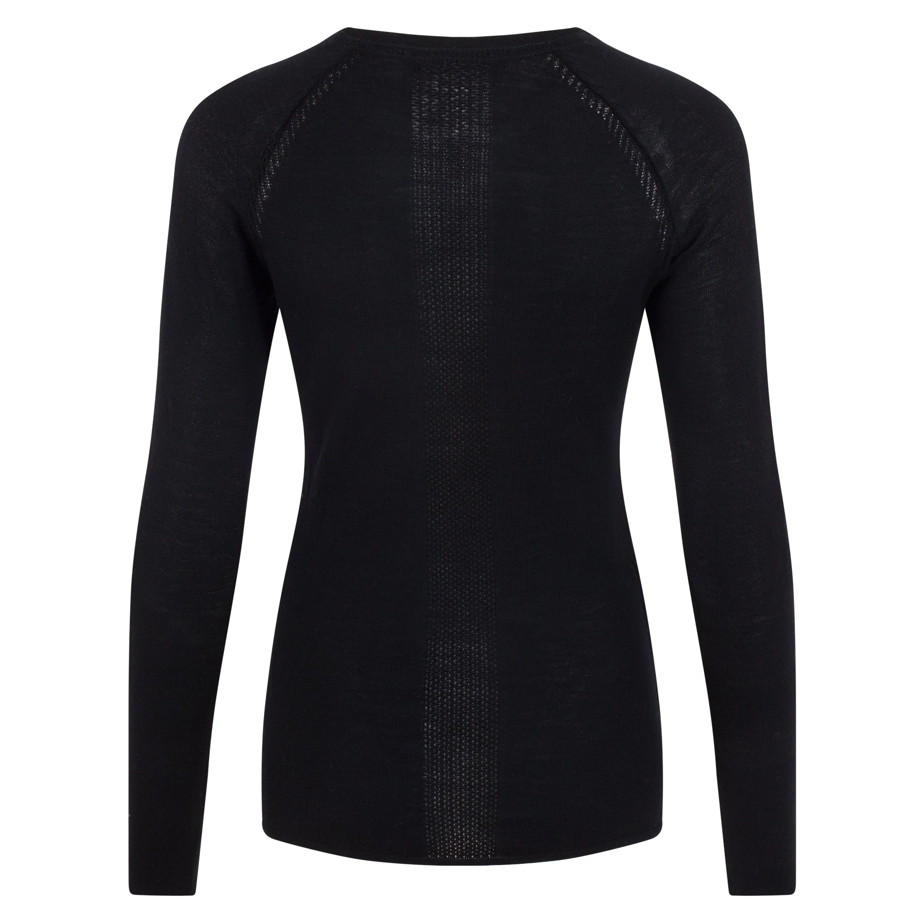 Black Merino Active Training Long-Sleeve TOP