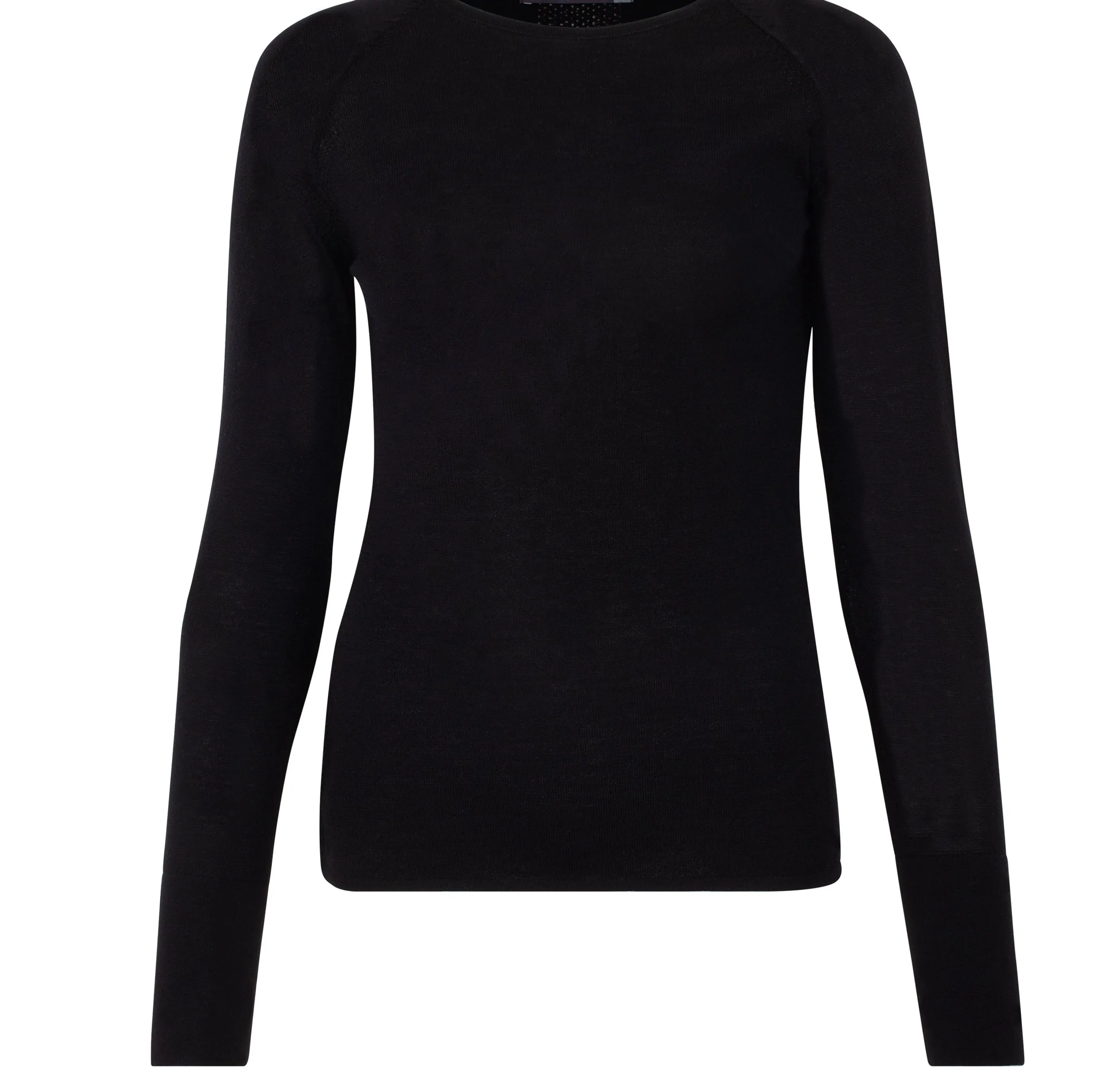 Black Merino Active Training Long-Sleeve TOP