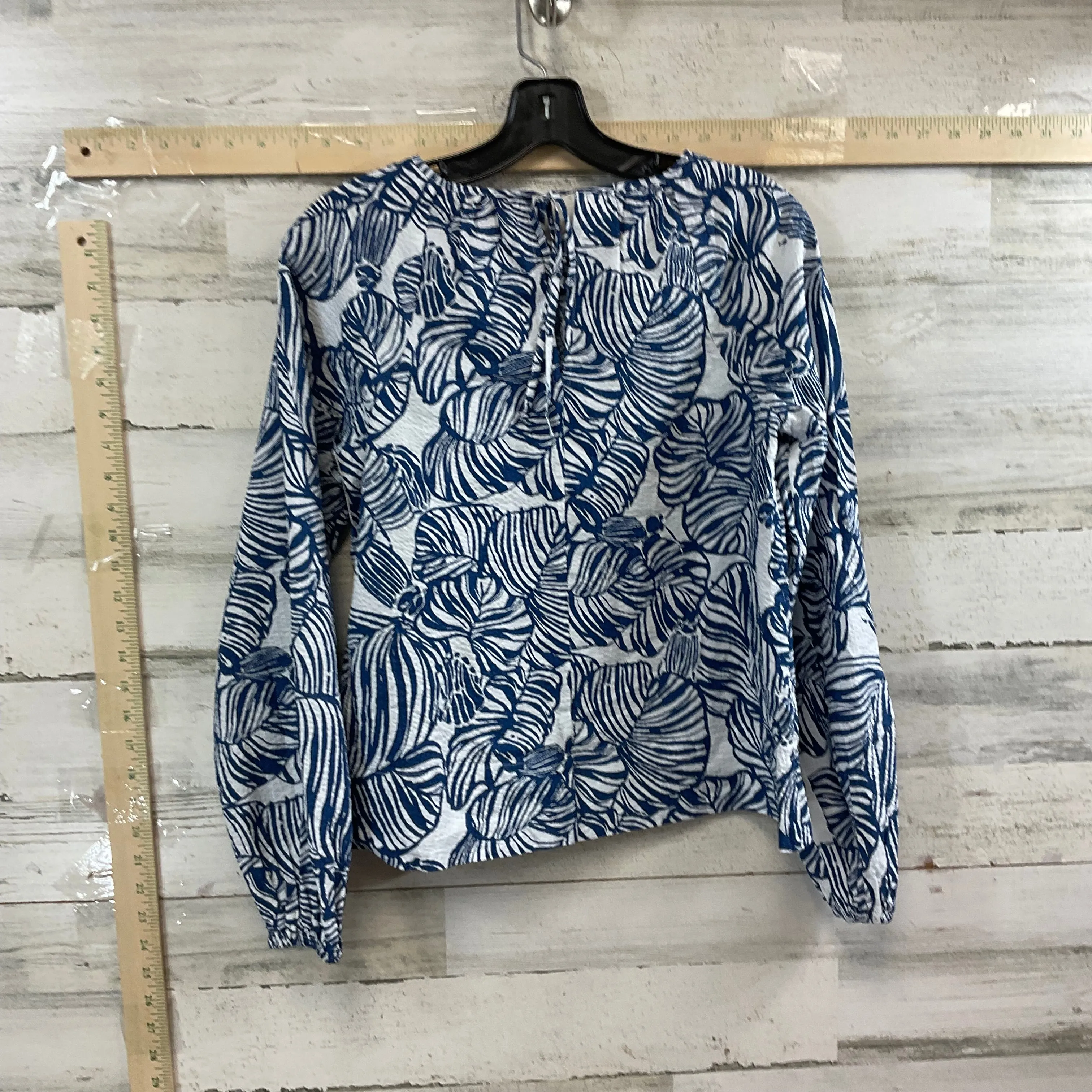 Blue & White Top Long Sleeve Lilly Pulitzer, Size Xs