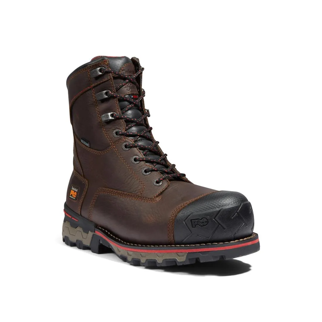 Boondock 8 Inch Composite-Toe Waterproof Ins 1000G Work Boot Brown