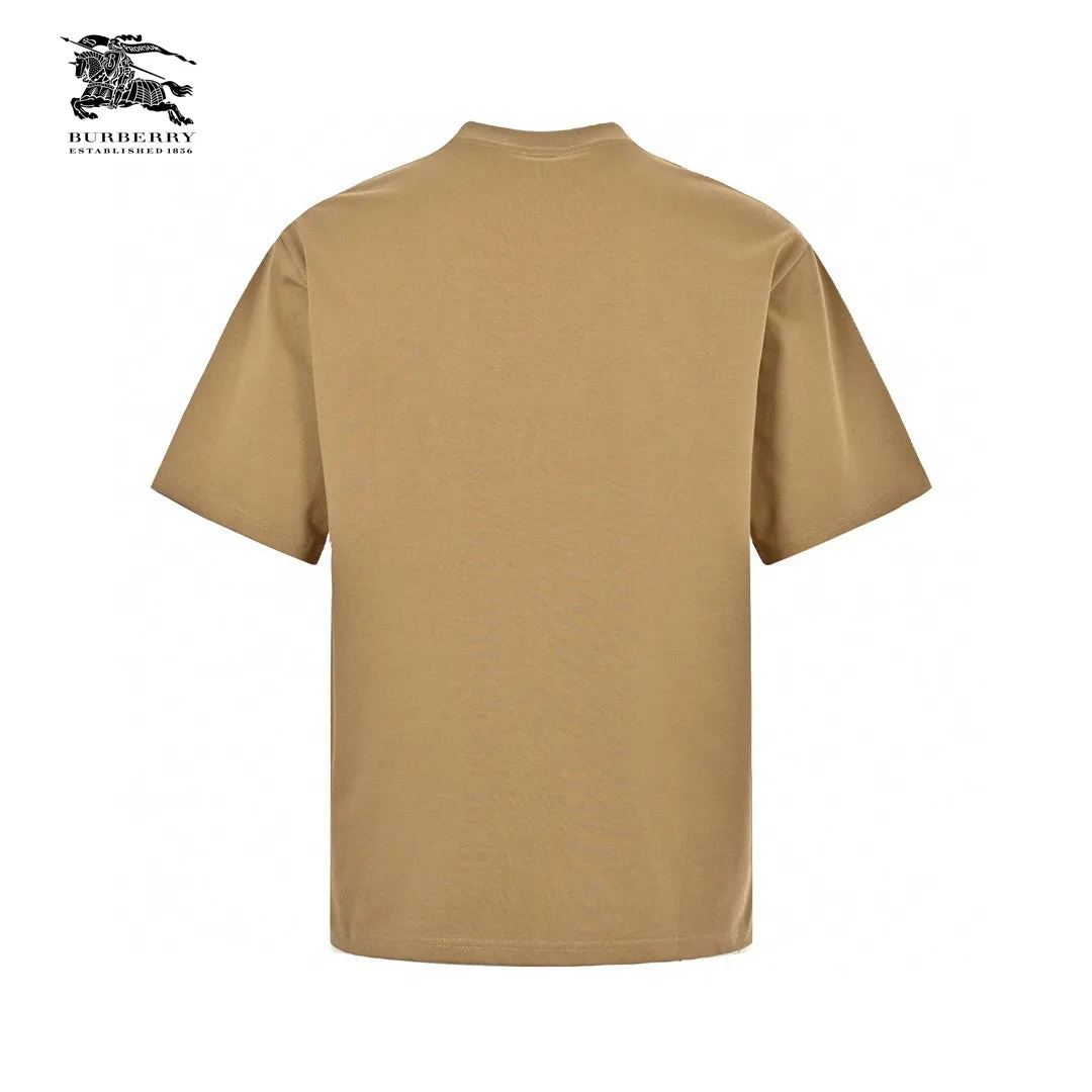 Burberry T-Shirt - Tan with Graphic Design