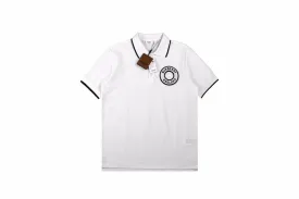 Burberry Textured Polo Shirt in White