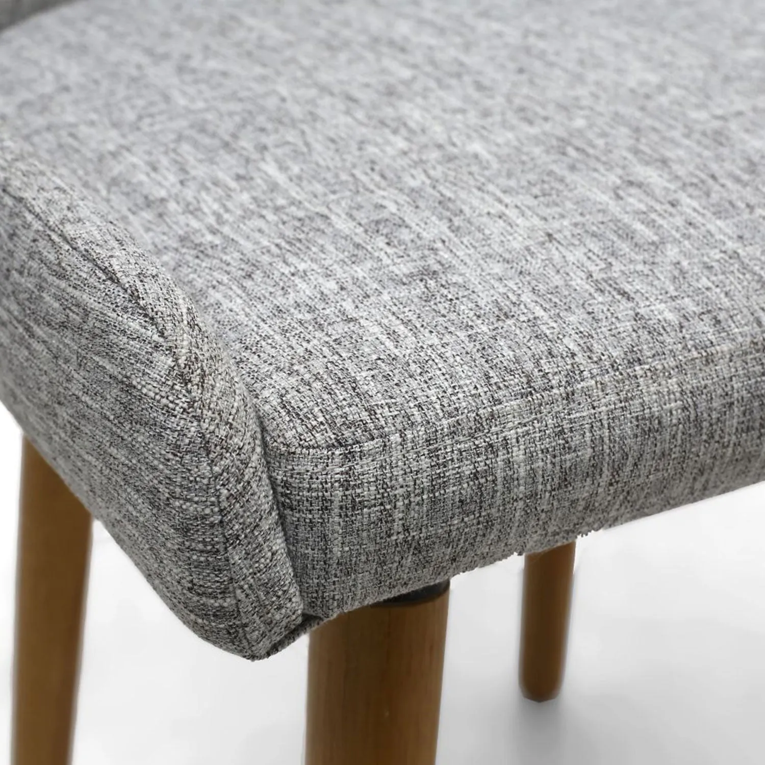 Capri Weave Flax Effect Grey Dining Chair