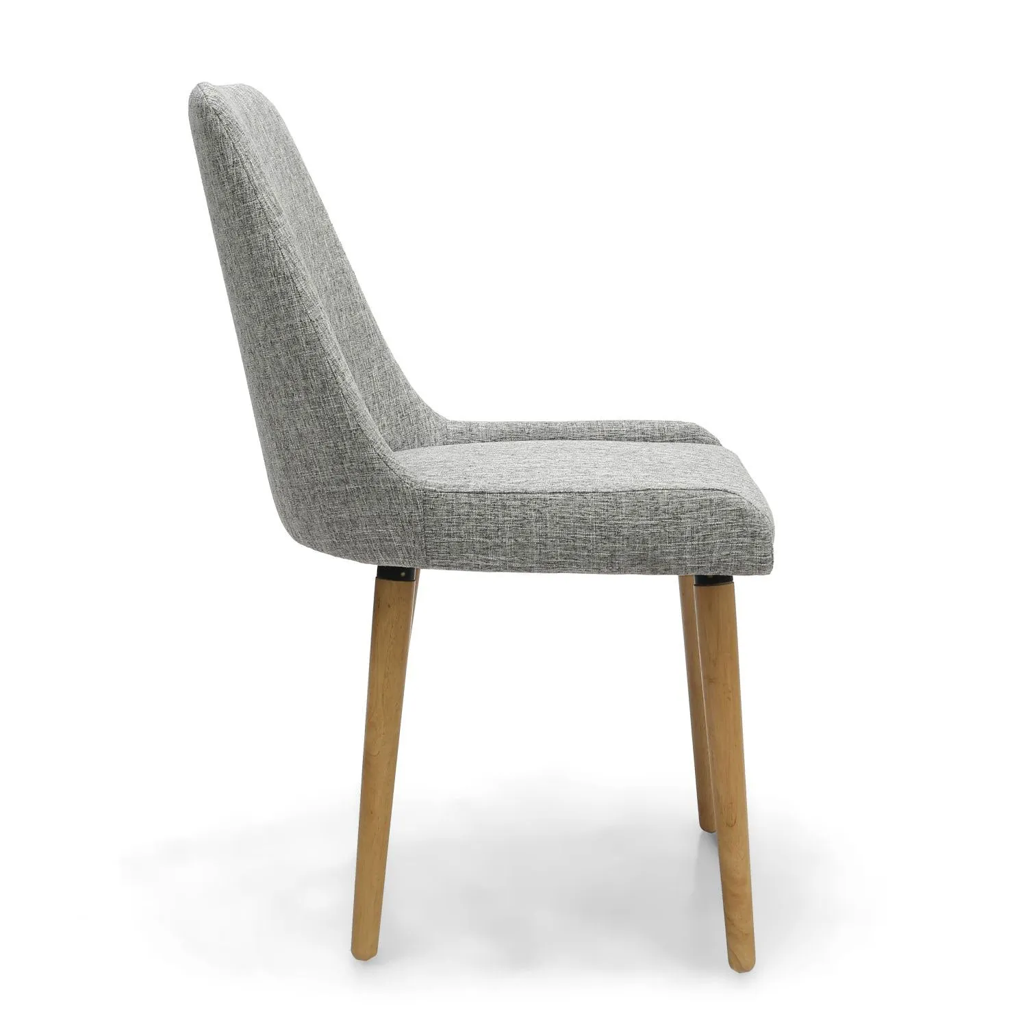 Capri Weave Flax Effect Grey Dining Chair