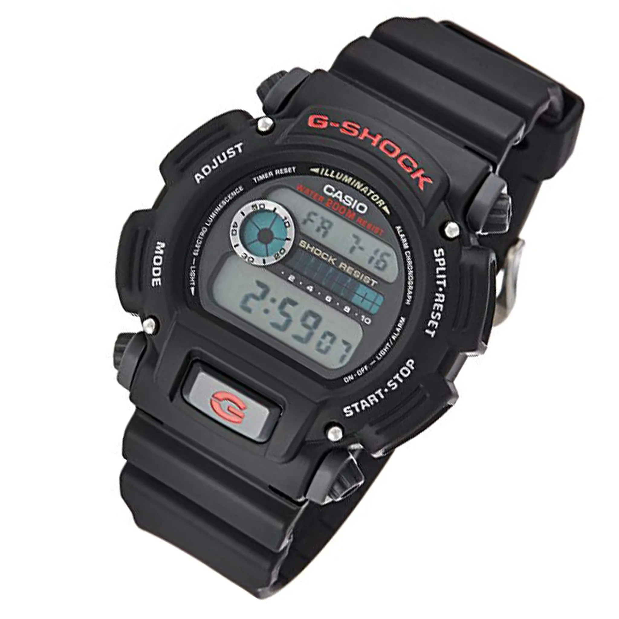 Casio G-SHOCK Black Resin Band Men's Digital Sports Watch - DW9052-1V