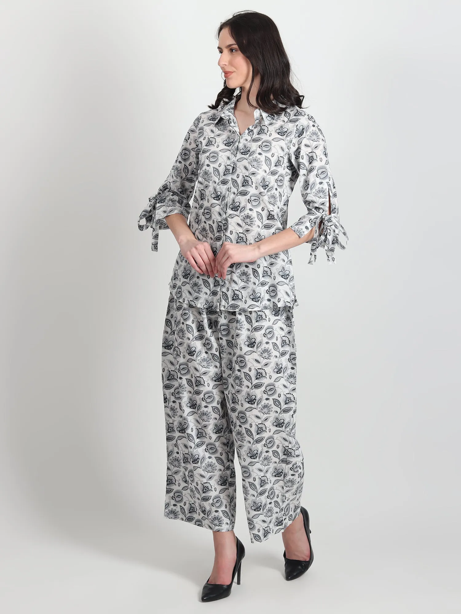 Celeste floral Printed Cotton Co-ord Set