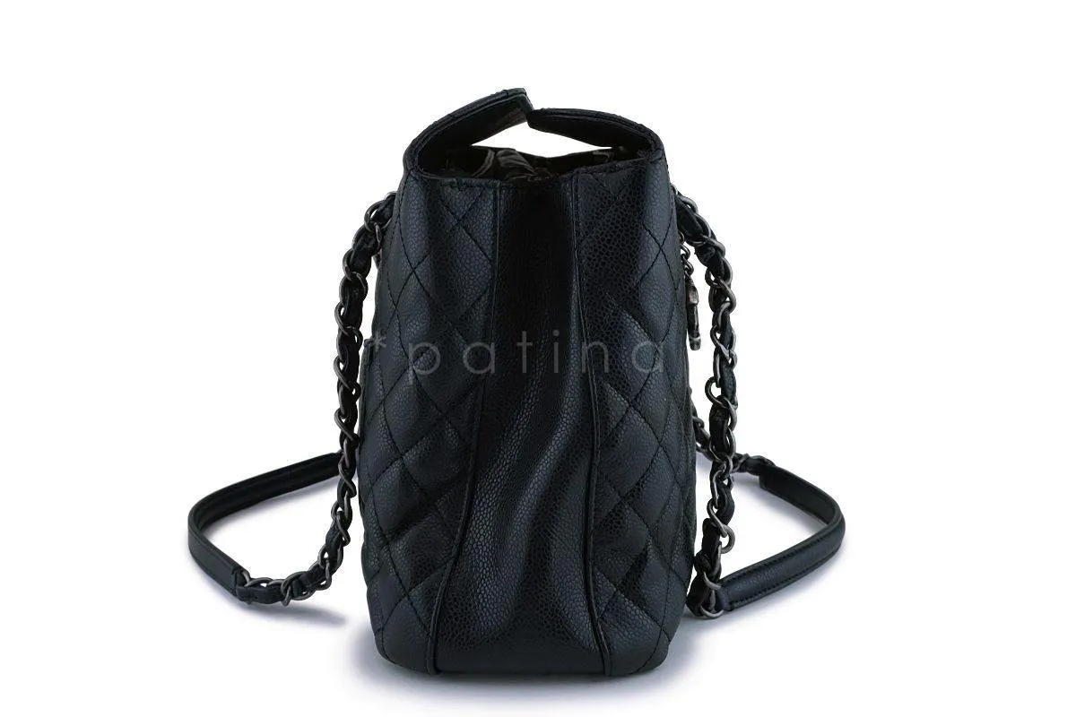 Chanel Black Caviar Classic Quilted Business Tote Bag RHW