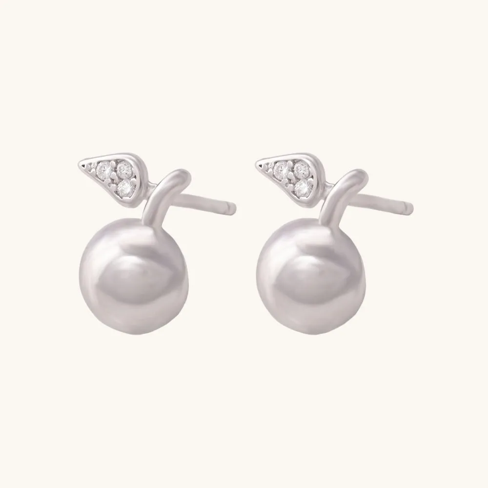 Cherry Berry Stud Earrings- 925 Silver