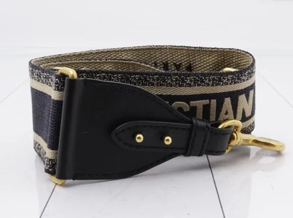 CHRISTIAN DIOR Embroidered Logo Shoulder Strap