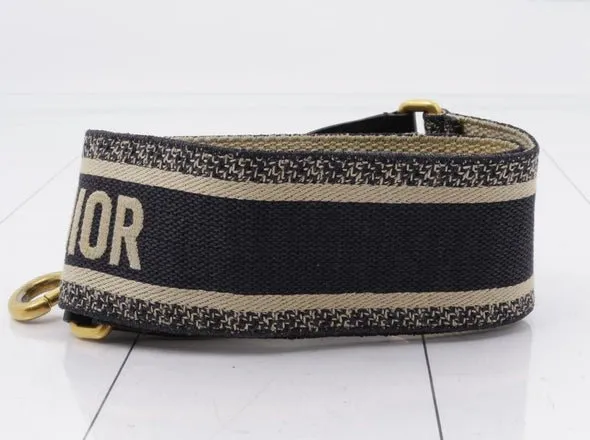 CHRISTIAN DIOR Embroidered Logo Shoulder Strap