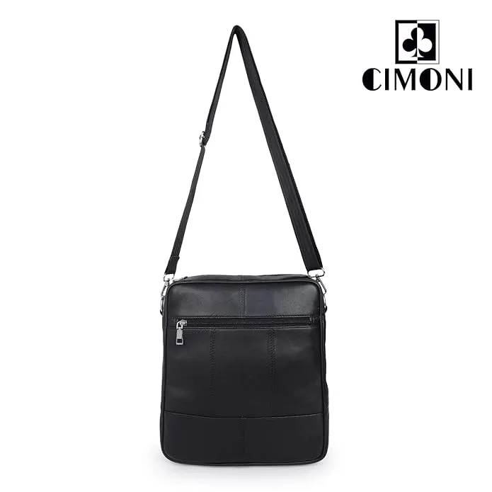 CIMONI® Premium Genuine Leather Bag for Men Stylish Trendy Design With Adjustable Straps