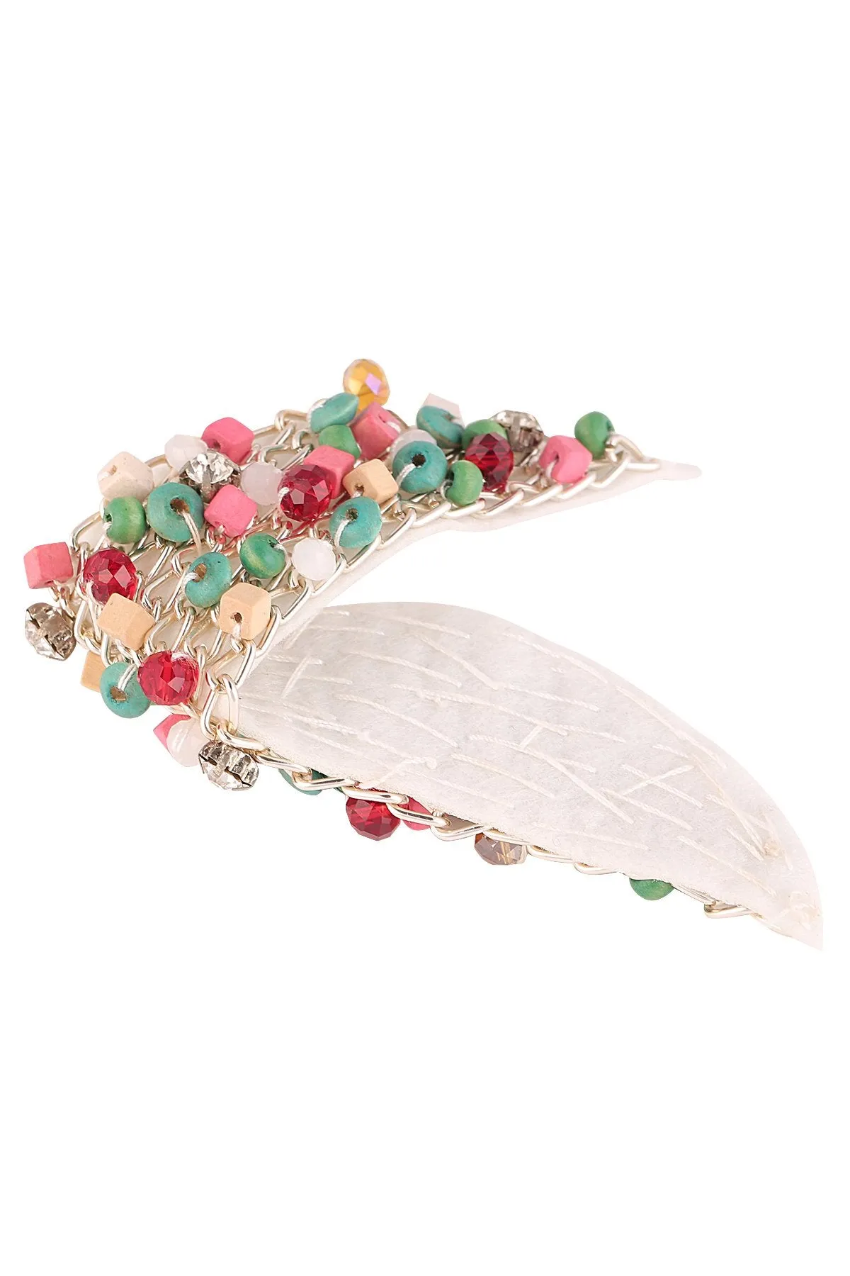 Colourful Multicoloured Diamond Beaded Neck