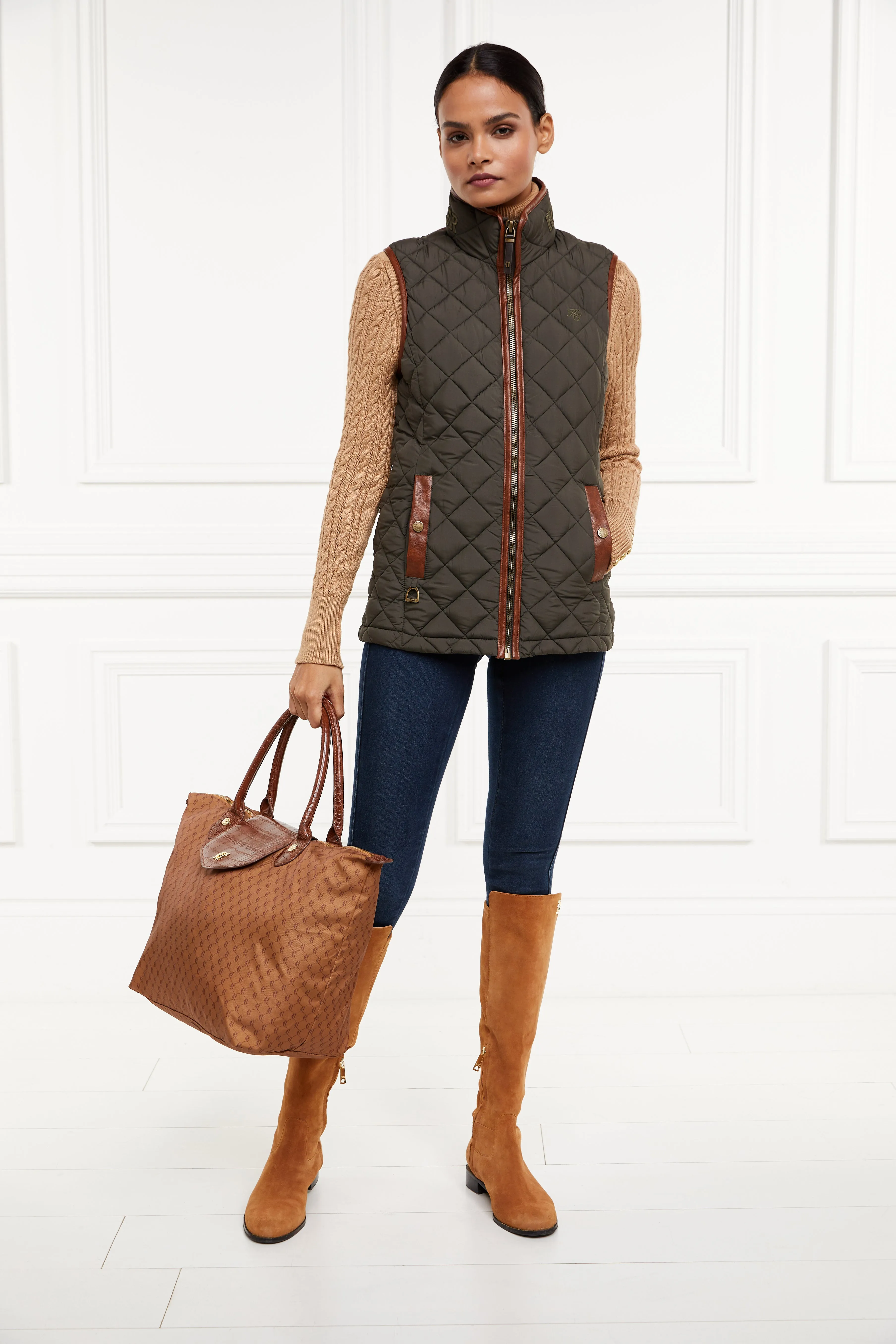 Country Quilted Gilet (Heritage Khaki)