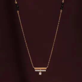 Dainty Diamond Bar Mangalsutra | 18k Gold Vermeil